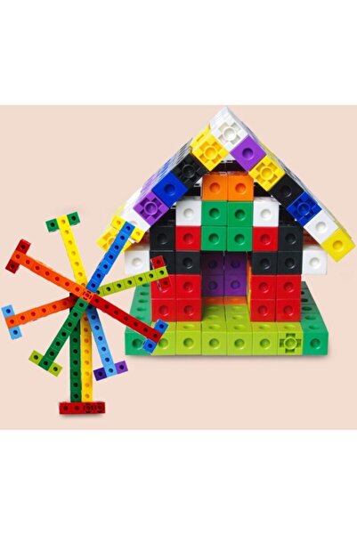 Gazi Kırtasiye Geçmeli Birim Küpler - Snap Cubes - Matematik Küpleri - Akıl Küpleri - 200 Parça - 2x2x2 Cm