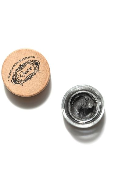 Rosece 7 Ml Smoke Cream Eye Shadow - Black and Silver Glitter Natural Shadow