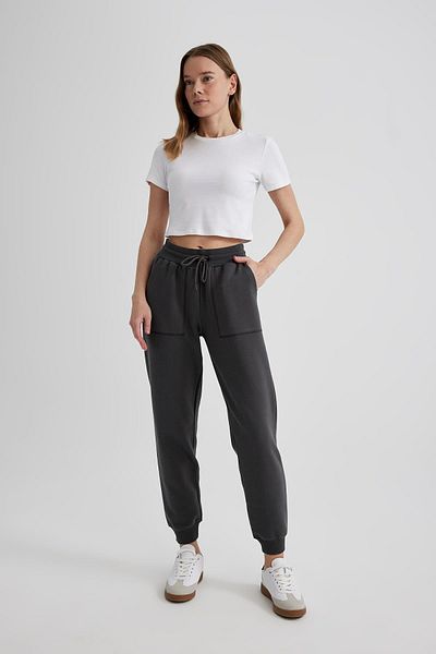 DeFacto Υφασμάτινο παντελόνι Jogger High Waist Φούτερ
