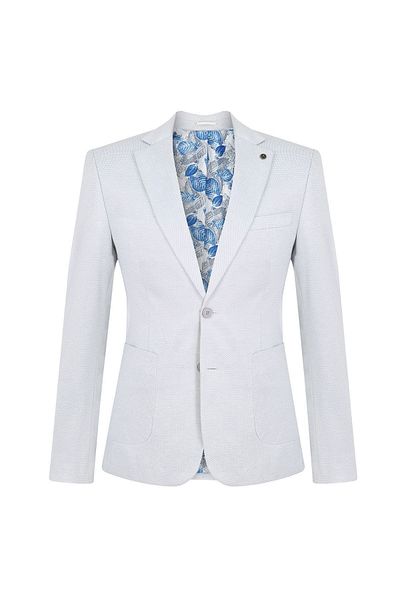 ACTUAL Blazer Slim Fit Blazer Single Jacket 7136-1 Light Blue