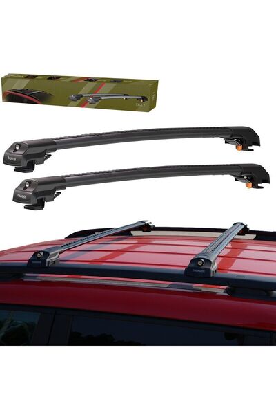 Thunder Toyota Hilux 2023-2025 Carrier Siyah Kilitli Ara Atkı Cross Bar Taşıy...