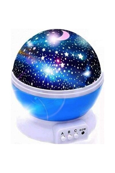 Winnie Baby Renkli ve Dönen Star Master Projeksiyon Gece Lambası Mavi