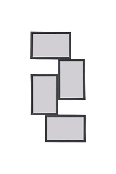 IKEA YLLEVAD Kolaj Çerçeve Siyah, 10,3x15,3 cm, 4 Fotoğraflık