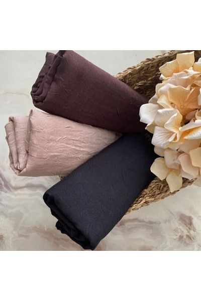 Organic Scarfs Hijab Hijab Γυναικείο Φουλάρι Μπαμπού Μοντέλο-Σετ 3 τεμ