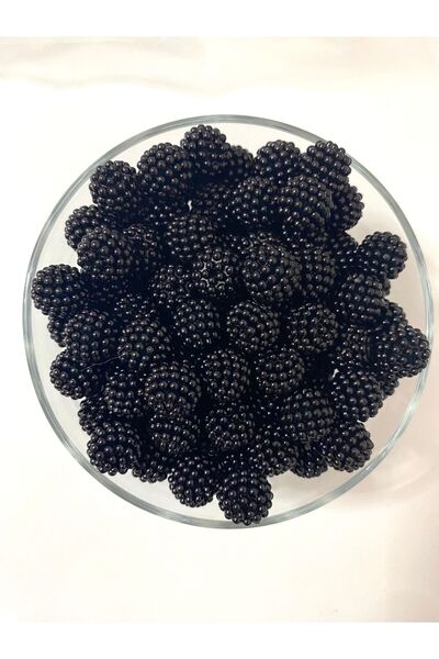 312 KONSEPT حقيبة خرز بلاك بيري سوداء مقاس 14 ملم - 50 جرام