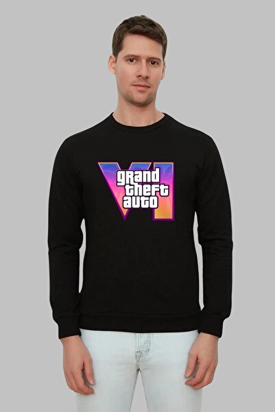 Nyda Collections Hanorac supradimensionat unisex cu glugă Gta 6 - bumbac