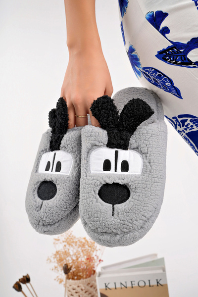 StWenn Γυναικείες χειμερινές μαλακές βελούδινες παντόφλες εσωτερικού χώρου - Ζεστές και απαλές