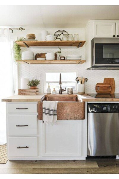 DEMBEY AHŞAP ATÖLYE Dekoratif Karavan Ahşap Kasa Raf Çiçeklik Renkli Mini Kas...