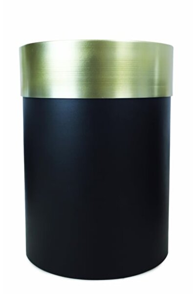 RUZGARCİCEK Rüzgar Yapay Çiçekçilik Metal Saksı 40x30 Siyah