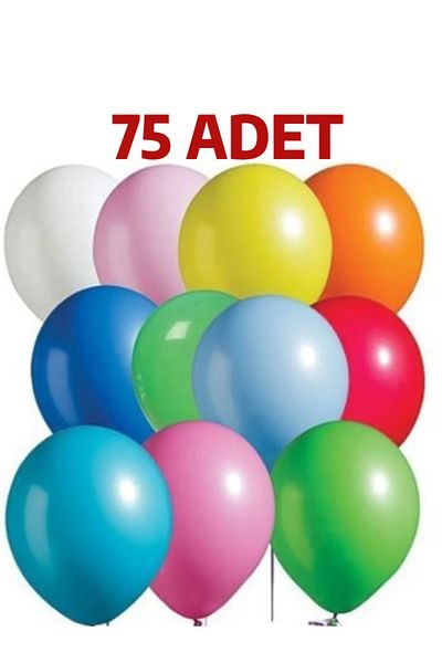 nistabolje Colorful Balloon 75 Pieces Mixed Color Party Birthday Celebration Special Occasions