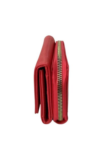 OLLBAGS 1026-Red Women's Wallet with Cat