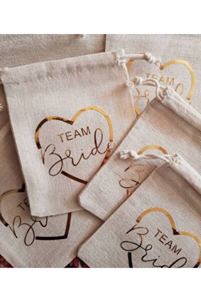 lafazan 1 Adet Team Bride Kesesi Bekarlığa Veda Hediye Kese (10X13CM)