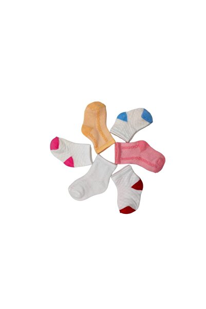 Defne Baby 6 Çift Newborn Pamuklu Kız Yeni Doğan Ve Bebek Çorabı 0-6 Ay
