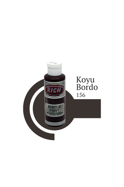 Rich Akrilik Boya Master 120 CC Koyu Bordo 156