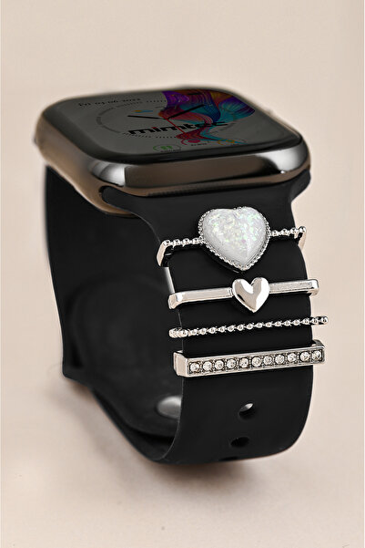 mimtec Apple Watch Uyumlu Charm Süs Akıllı Saatlerle Uyumlu Charm Aksesuar Sü...