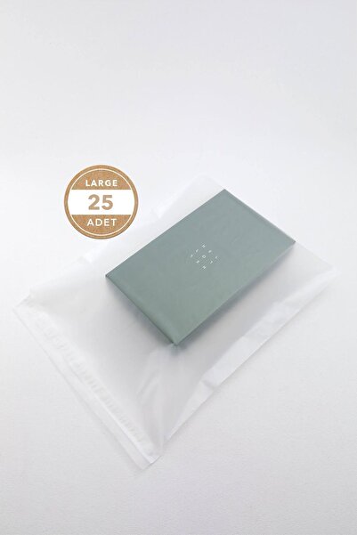 AkalBatu 25'li Şeffaf Buzlu Kargo Poşeti - 40x50x7 Cm