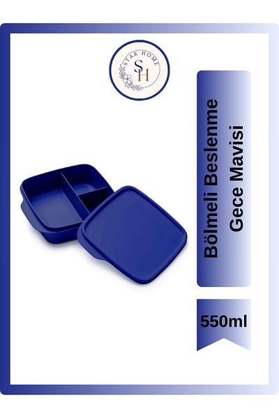 Tupperware Compartmented Nutrition Midnight Blue 550ml
