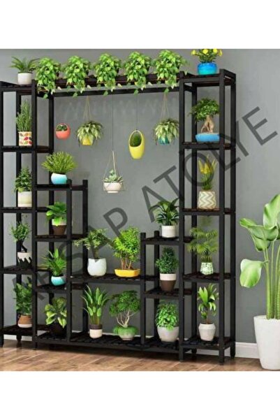 DEMBEY AHŞAP ATÖLYE Ahşap Çiçeklik Kitaplık Saksılık Balkon Bahçe Standı