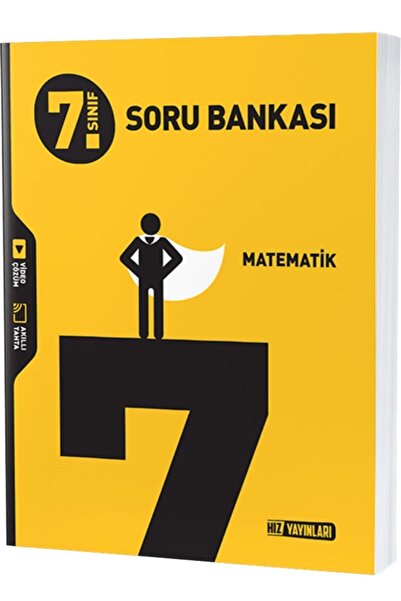 Hız Yayınları Yayınları 7 Sınıf Matematik Soru Bankası.