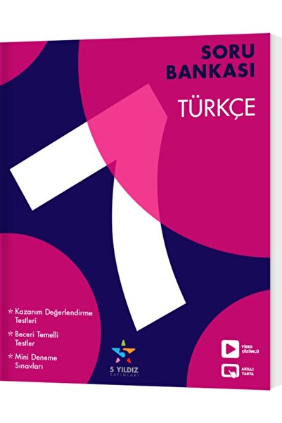 5 yıldız yayınları 7. Sınıf Türkçe Soru Bankası / Kolektif / 5 Yıldız Yayınları / 9786257520256