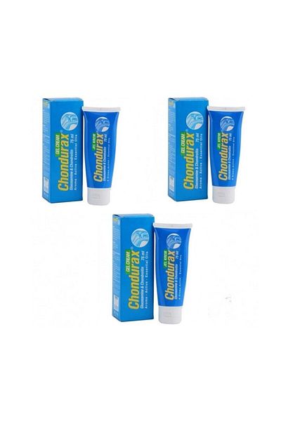 Chondurax Glucosamine and Chondroitin Gel Cream - 75 ml x 3 Pieces