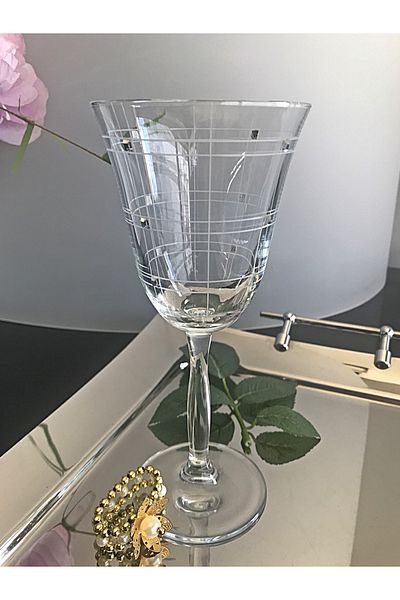DECOSTYLE Orjin 6 Pieces of Glasses with Stones Decorated on Decor and Decor