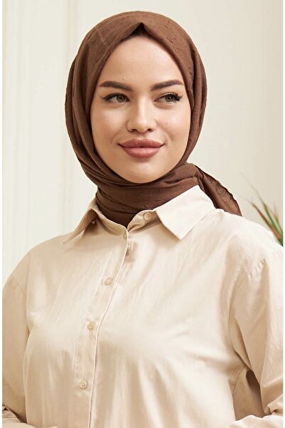 Mides scarf Μπαμπού Kraş Shawl Model Brown