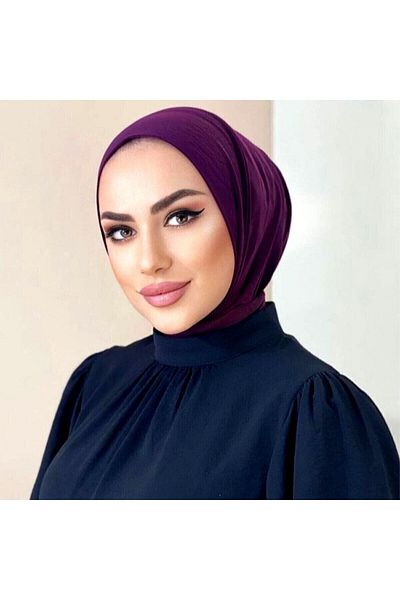avzen şal Hijabchi Women's Hijab Snap Neck Collar Hijab Bonnet Model Scarf Shawl