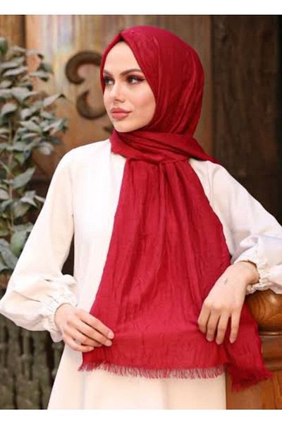 HAR-UM Ticaret Bamboo Kraş Shawl Red