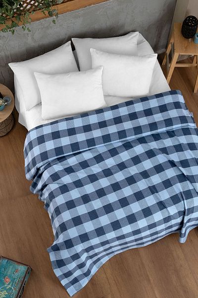 Evim Indigo Baby Blue Pique - Double Cotton Zeren - 200X240 cm
