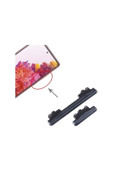 SASA Xıaomı Redmı Note 8 Pro Uyumlu On-off Yan Ses Tuş Plastiği / Power Volum...