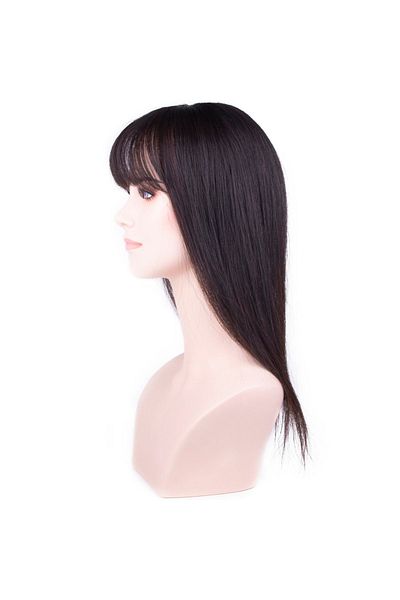 Platin Peruk Chestnut Skin Bangs