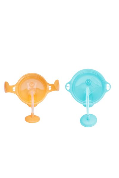 Munchkin Orange and Blue Drinking Cup with 6 Bears - Click Lock, Spout