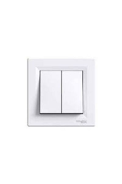Schneider Electric White Asfora Commitator
