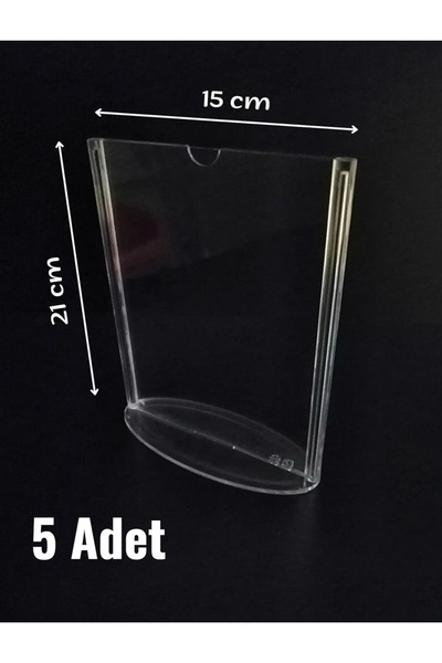 Özfiliz Mağaza Ekipmanları A5 Boy Broşürlük Menülük Fiyatlık Şeffaf Masa Üstü...