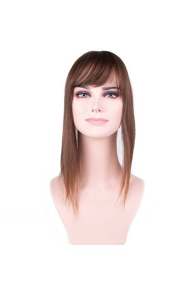 Platin Peruk Light Auburn Skin Bangs
