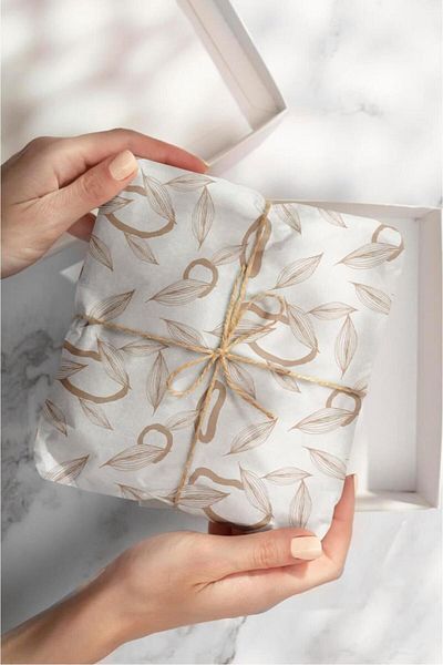 AkalBatu No1 25-Piece Floral Plate Paper - 50X70 cm