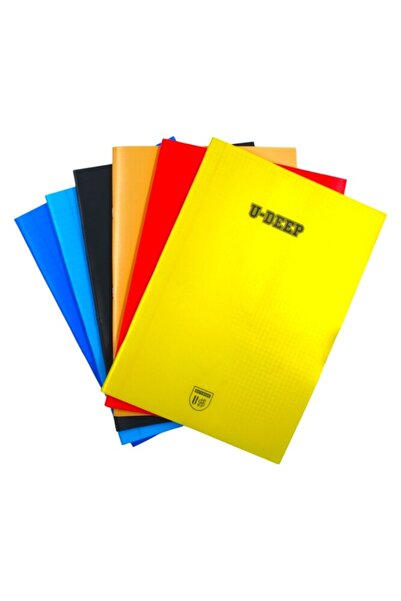 Kırtasiye Ofisi Set de caiete A4 cu 3 linii și 3 carouri pentru minte - Pachet standard de 6