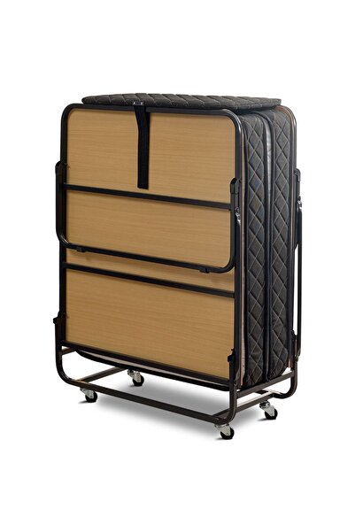 Niron Xl Katlanır Yatak | 90x200 Iki Parçalı Portatif Yaylı Yatak Ve Katlanabilir Karyola