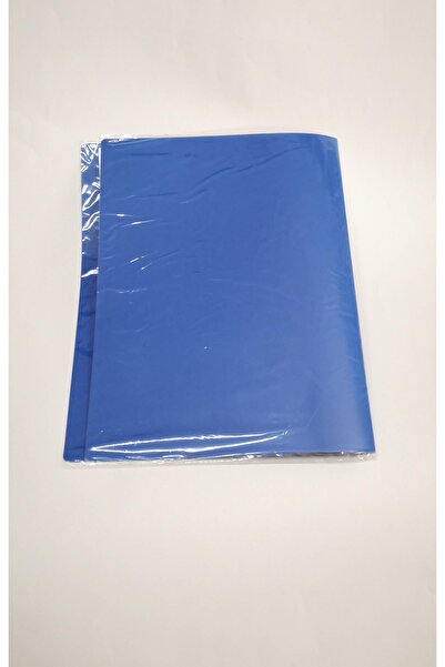 VİPEX Mavi Plastik Kapaklı 10lu Sunum Dosyası Şeffaf Yapraklı