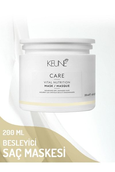 Keune Vital Nutrition 200 Ml Strengthening Care Mask - Deeply Dry and Damaged Hair
