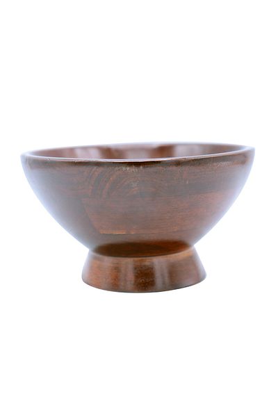 Bin-Shihoun Abomar Wooden Mini Bowl With Stand Brown