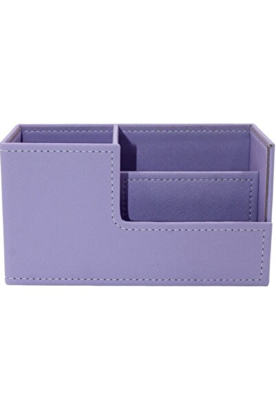 inn design Organizator din piele liliac Izmir - Seria Beyoğlu, suport pentru stilouri DD-1291