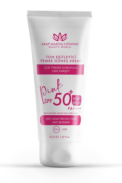 Arap Makyaj Dünyası Tone Equalizing Pink Sun Cream 50ml 50+spf High Protective