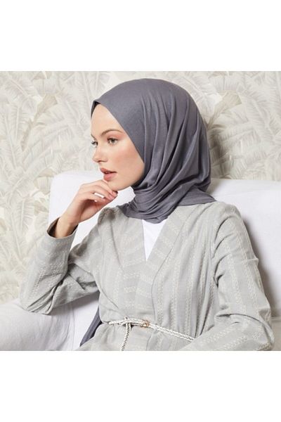 5 FİVE SCARF Women's Ash Color Plain Combed Cotton Shawl