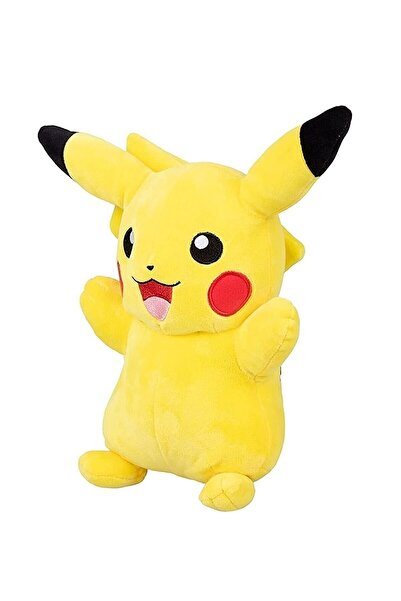 Hepsilazım 33 Cm Ithal Kumaş Pokemon Go Pikachu Figür Peluş Oyuncak Uyku & Oy...