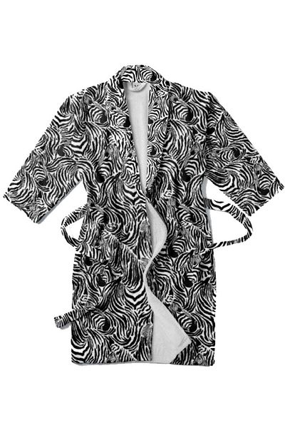 FARM ANİMALS Μπουρνούζι ενηλίκων Unisex με σχέδιο Zebra