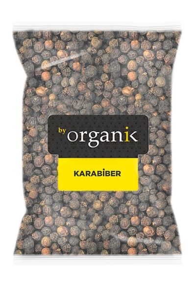 BY ORGANİK Black Pepper Grain 500 gr (Succulated, Additive-Free, Large Grain)