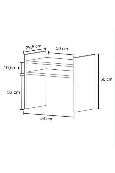 Yuvam Mutfak Tezgah Üstü Mikrodalga Fırın Dolabı - Çok Amaçlı Raf