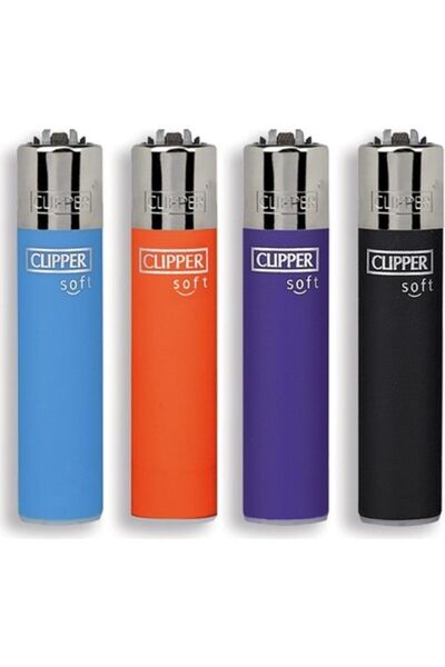 Clipper Micro Soft Taşlı Doldurulabilir Çakmak ( 4 Adet )